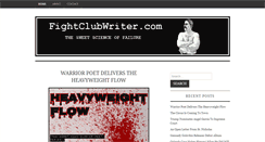 Desktop Screenshot of fightclubwriter.com