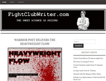 Tablet Screenshot of fightclubwriter.com